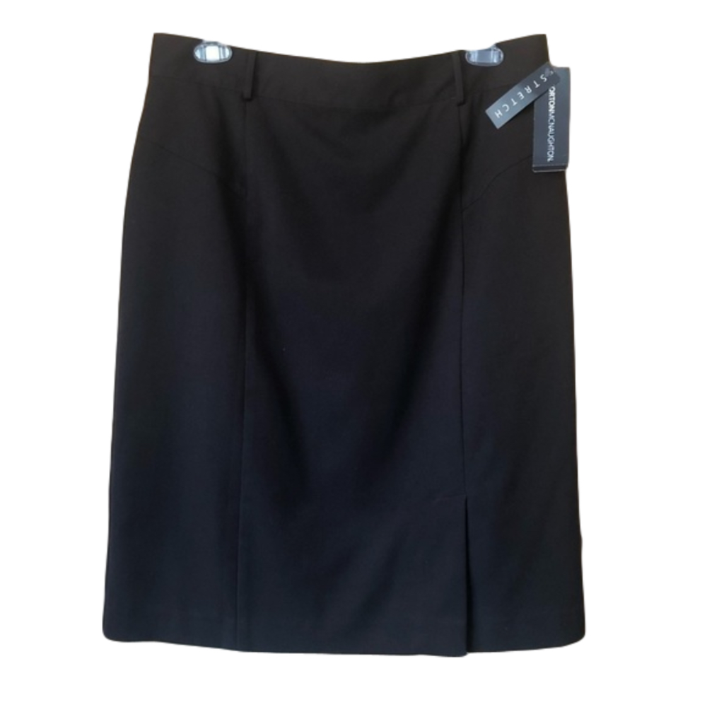 Norton McNaughton Slit Back Stretch Skirt Plus Size 16